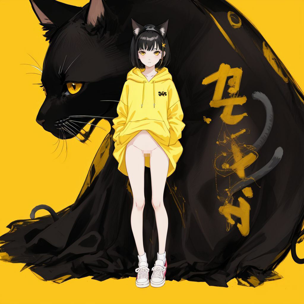 クロネコと少女