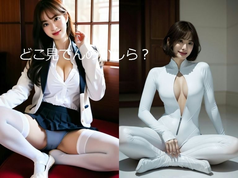 美しいお尻とスマイルで貴方を悩殺