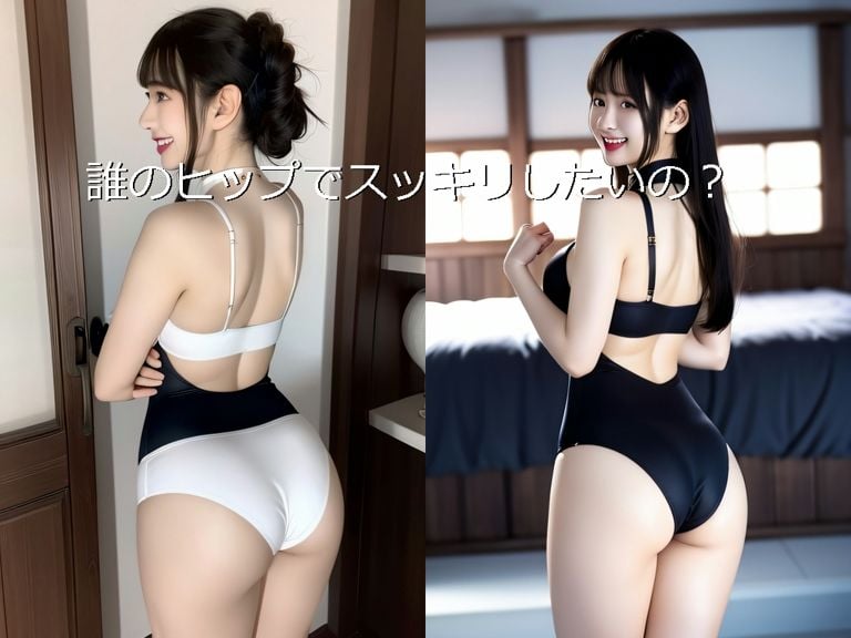 美しいお尻とスマイルで貴方を悩殺