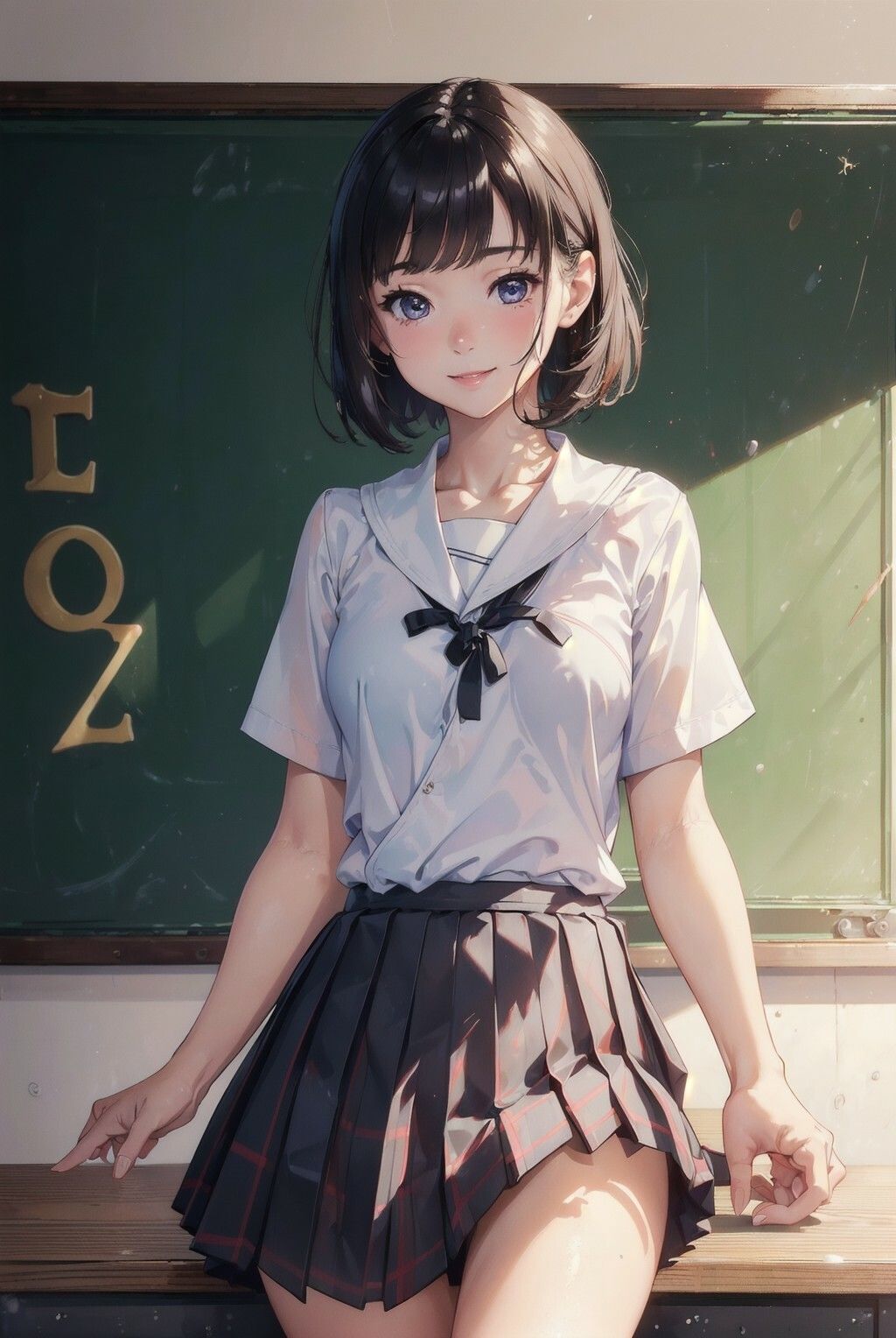 貧乳制服女子 2人きりの放課後