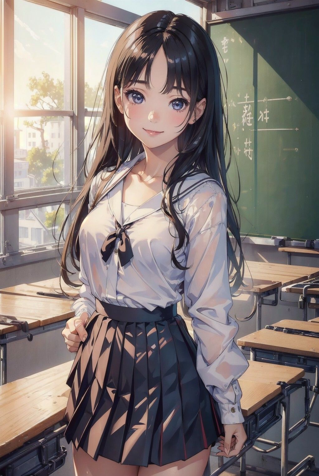 貧乳制服女子 2人きりの放課後