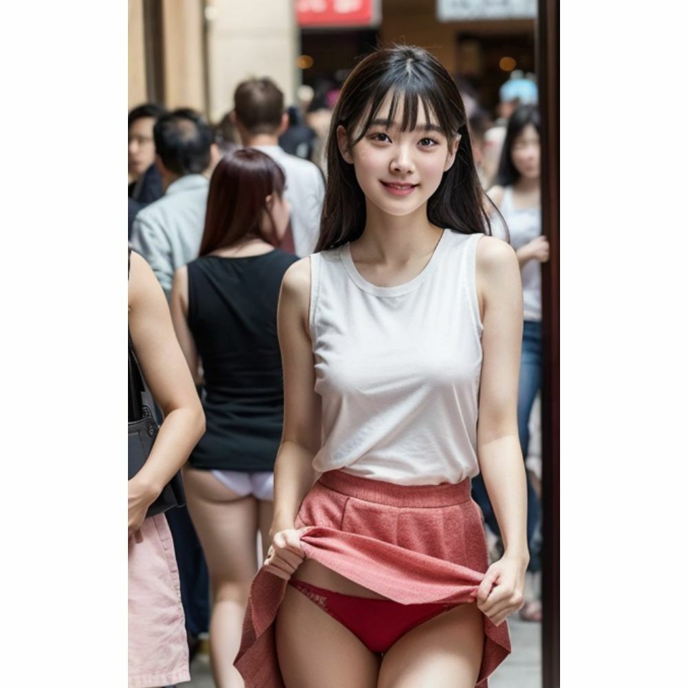 スカートめくり パンティ見せてあげる