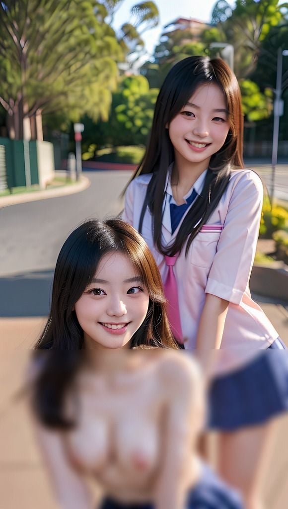 女子校生着せ替え＆ぶっかけ 友達と写真を撮ってただけなのに、一人だけ・・・