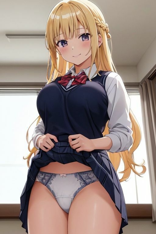 金髪女子の下着2