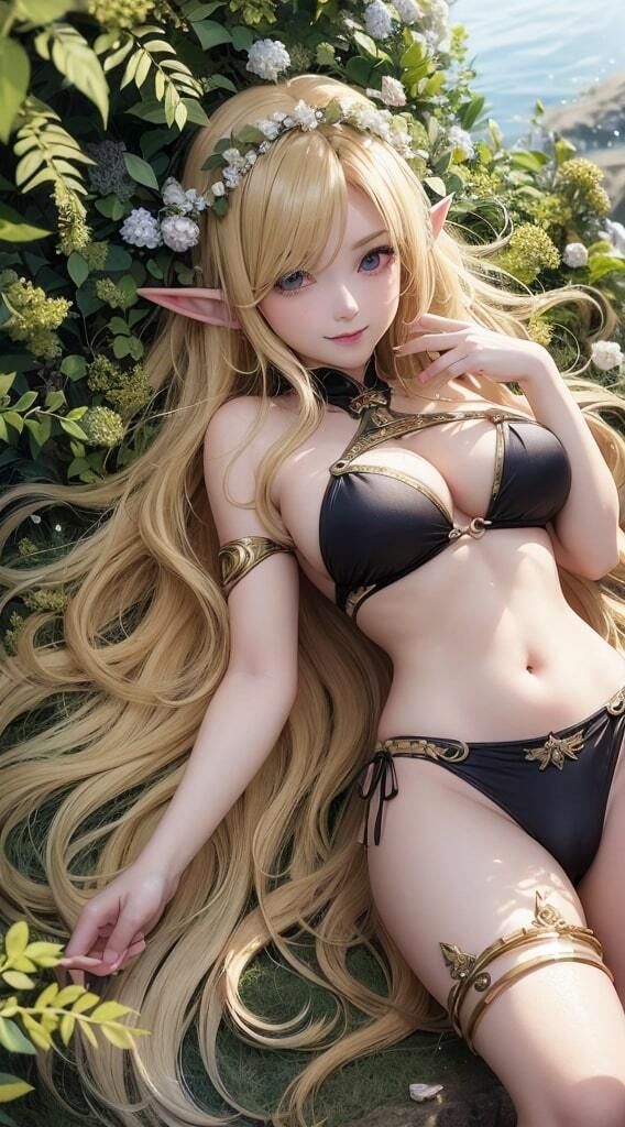 エルフの園【AI生成】