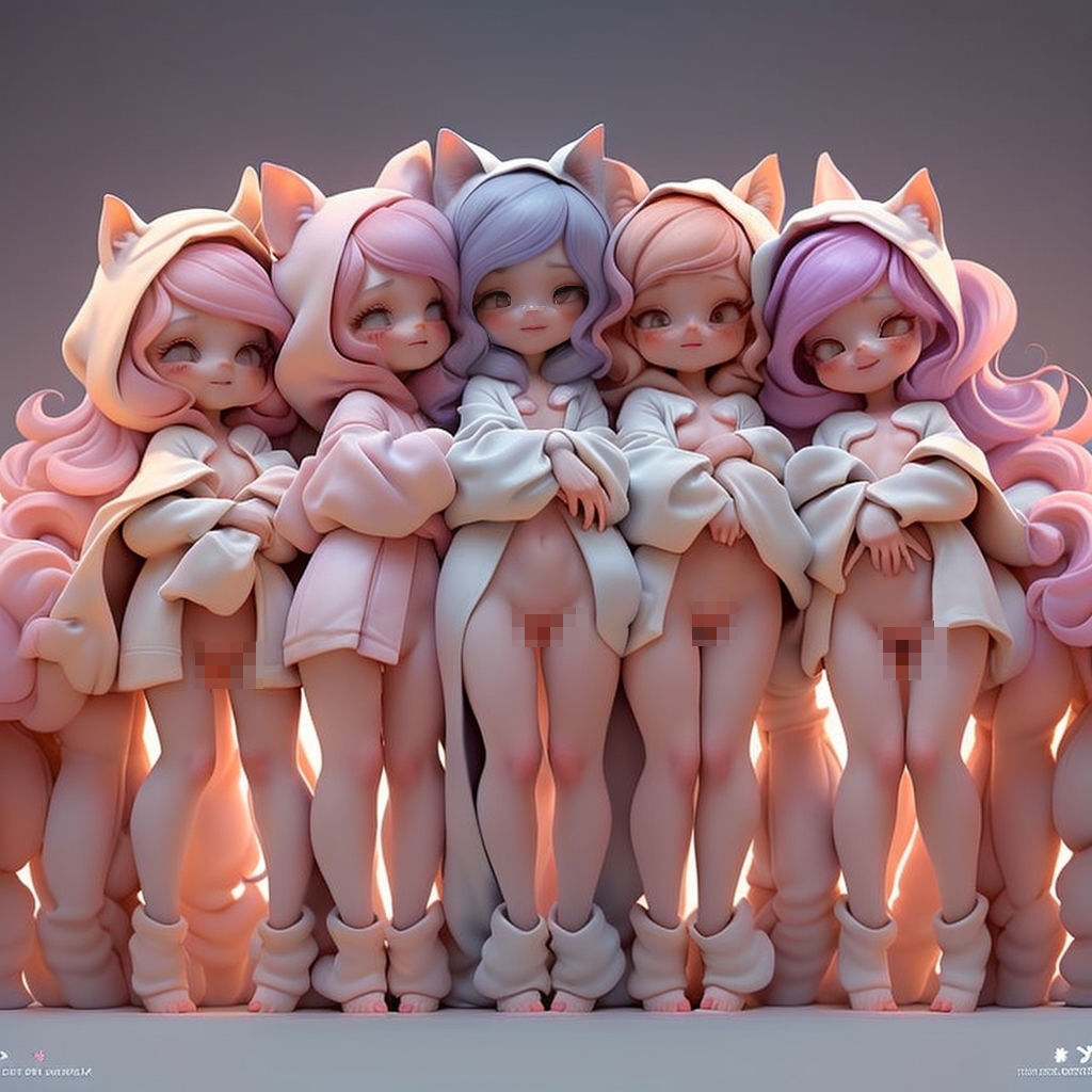 まる出し白パーカー