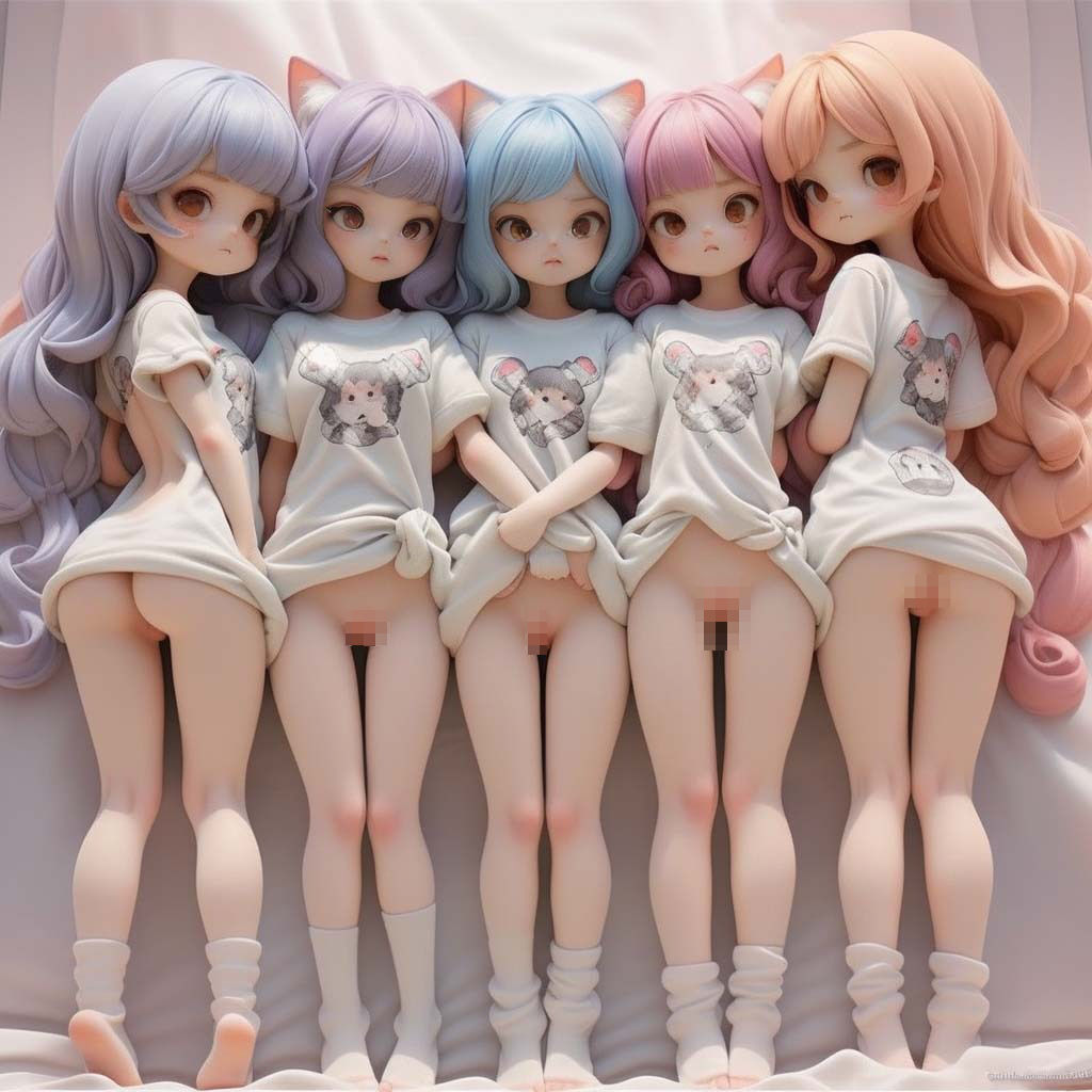 カラフル裸Tシャツ