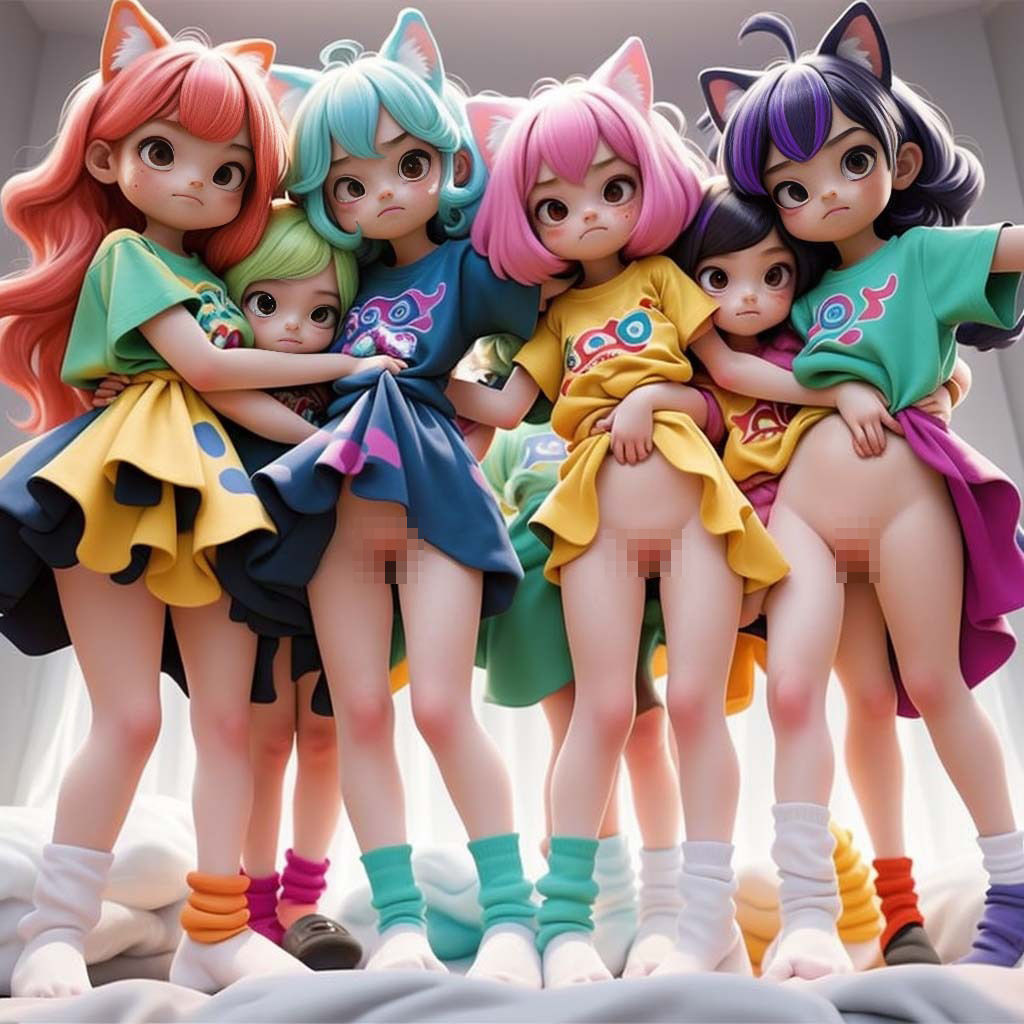 カラフル裸Tシャツ