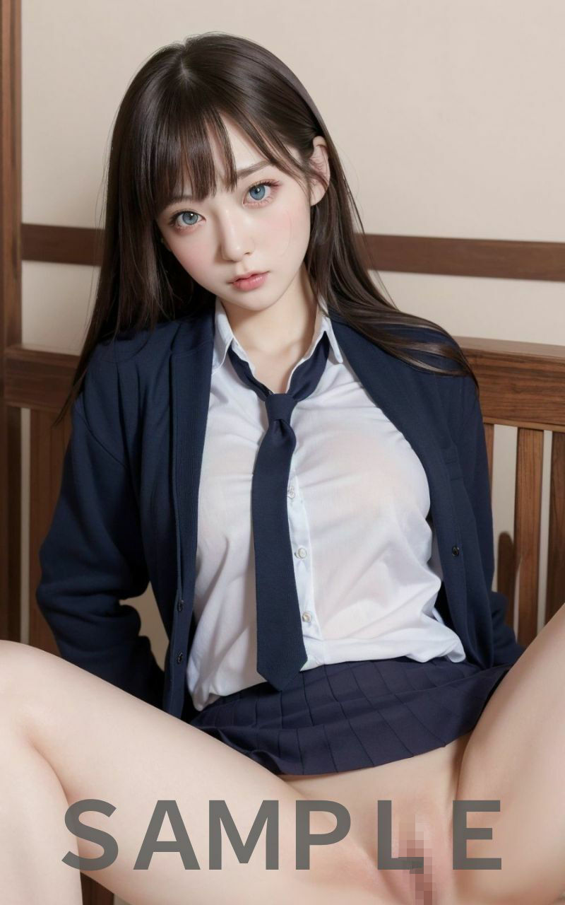 碧眼の美人女子校生