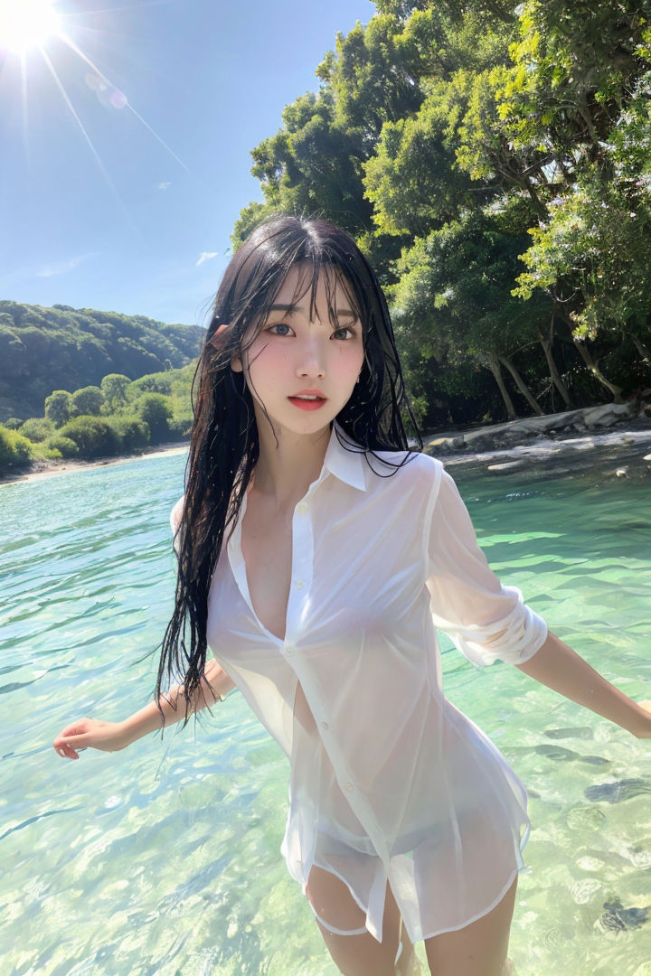 びちょびちょ透け透け美女 Part2