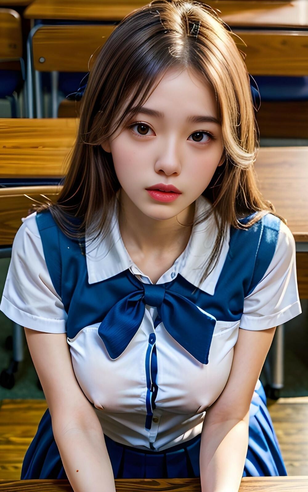 教室なのに露出して誘惑してくるギャルたち