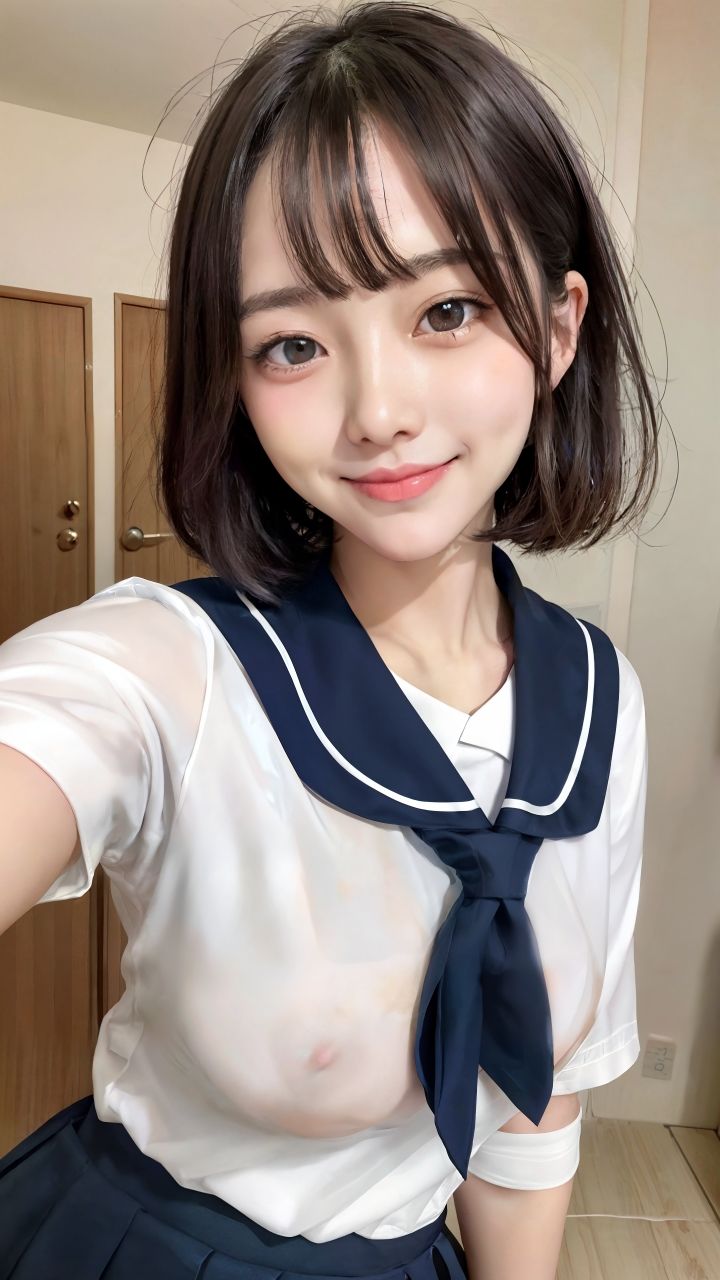 JKノーブラ透け乳首グラフティ