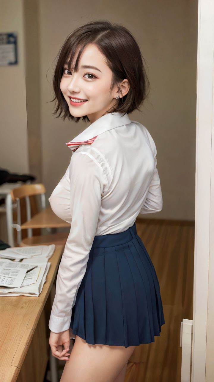 JKノーブラ透け乳首グラフティ