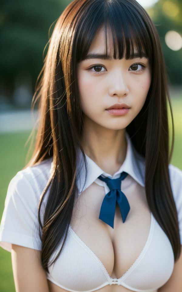 隠れ巨乳の女子校生（T●●）18歳素人