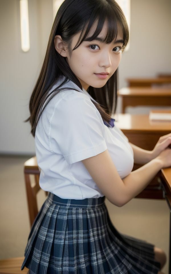 隠れ巨乳の女子校生（T●●）18歳素人