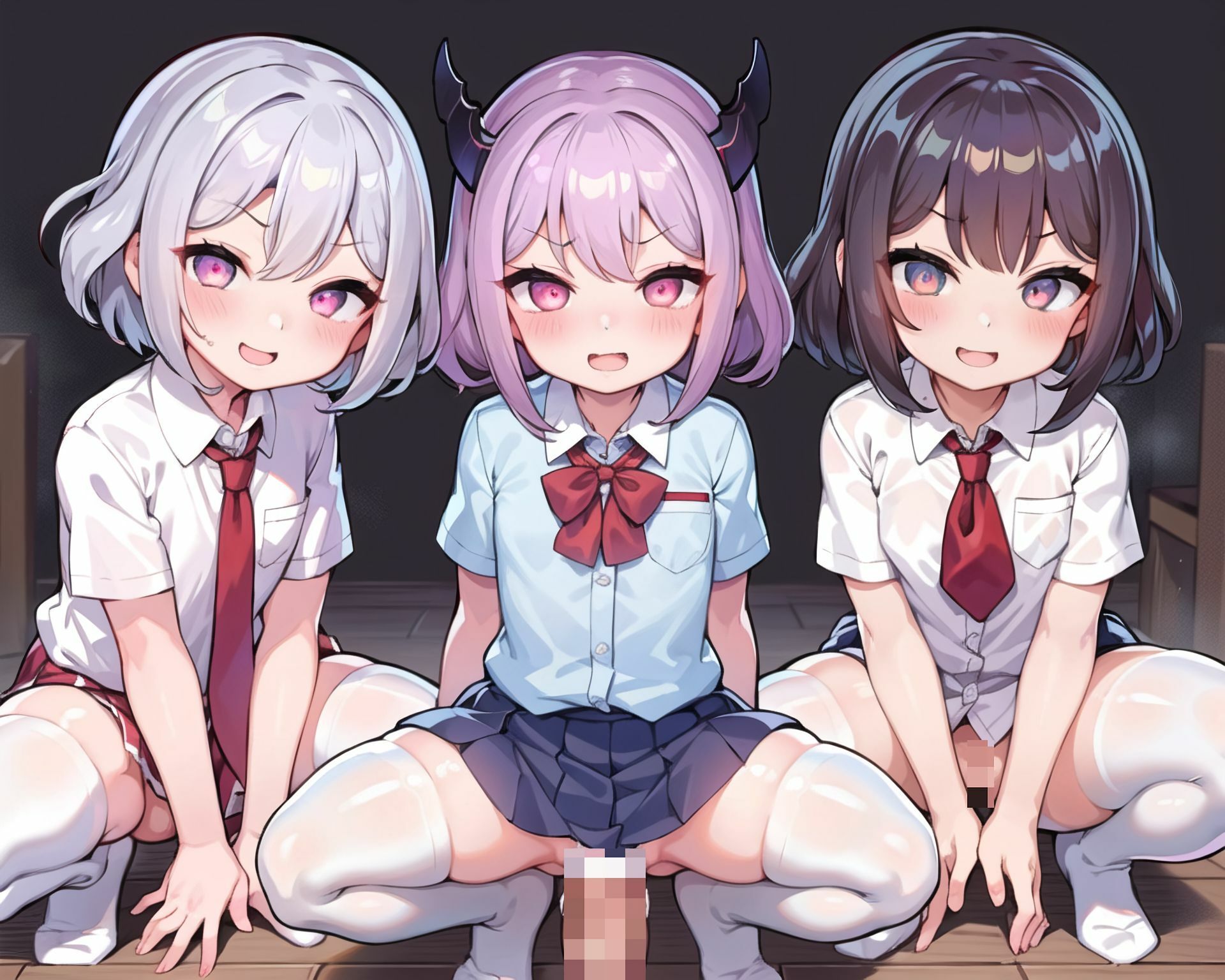 サキュバスxハーレム5_学生服編1