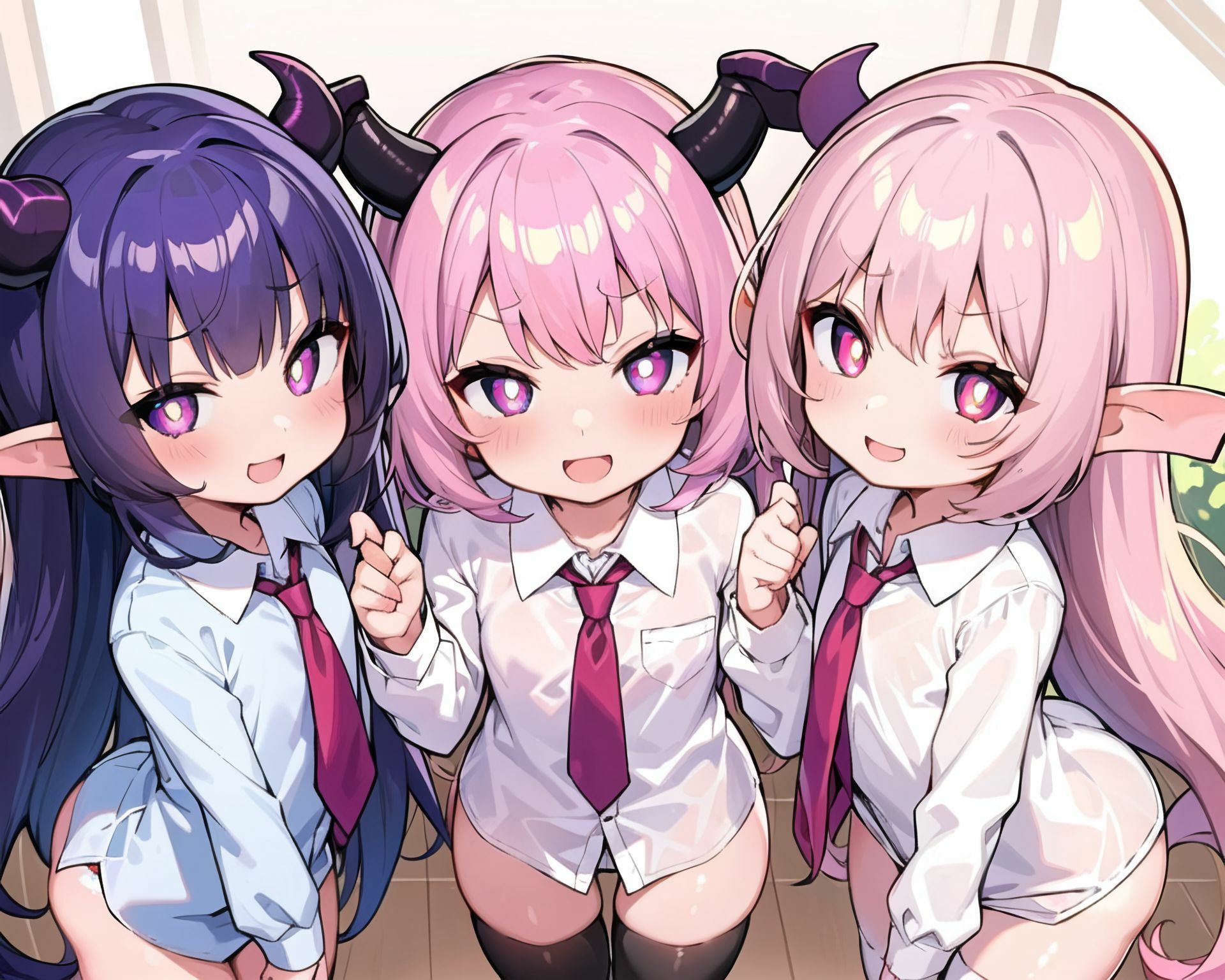 サキュバスxハーレム5_学生服編1