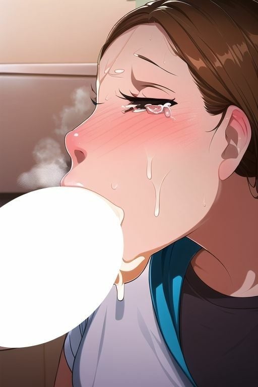 熟女・人妻・主婦のフェライラスト集100枚（キッチン・嗚咽・ディープスロート・イラマチオ・舌先・ぶっかけ・パイズリ）