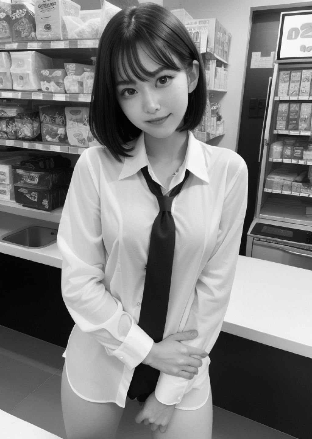 コンビニ店長の僕。バイトの黒髪＆金髪JKをいいなりペットにしてみた。