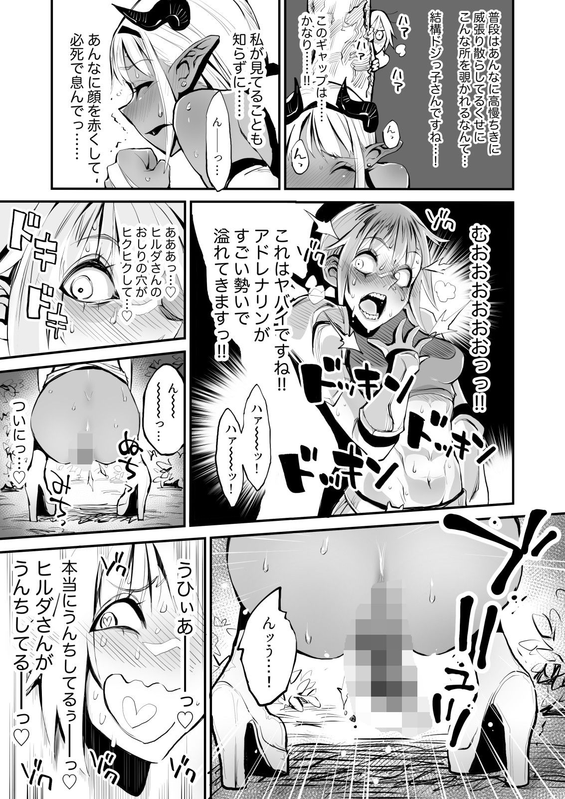 脱糞魔女とふたなり剣士