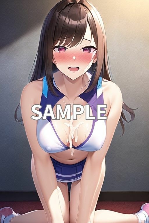 スレンダーのかわいいチアガールにぶっかけ生中出ししたイラスト集（チアリーダー）