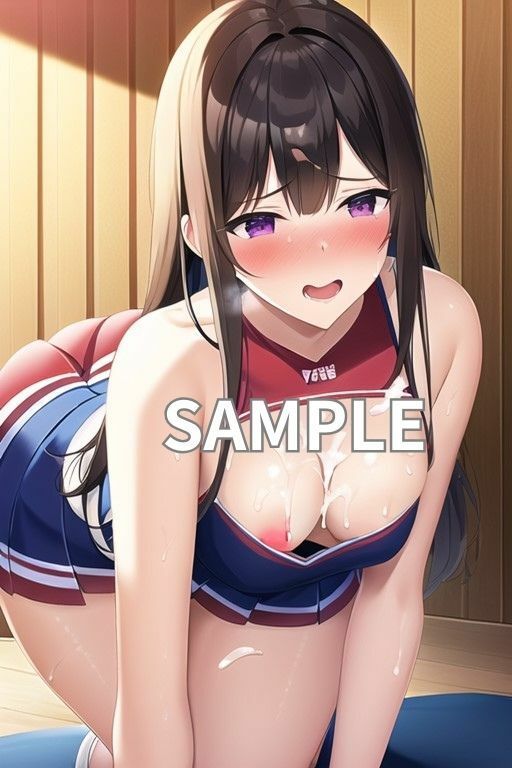 スレンダーのかわいいチアガールにぶっかけ生中出ししたイラスト集（チアリーダー）