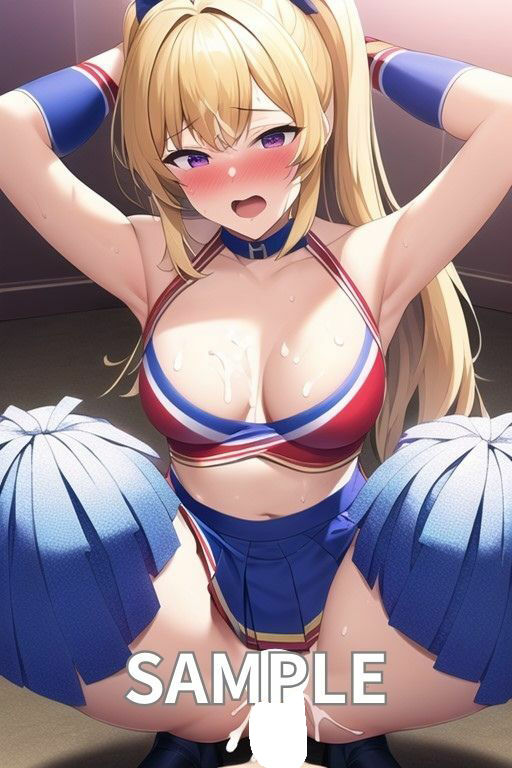 スレンダーのかわいいチアガールにぶっかけ生中出ししたイラスト集（チアリーダー）