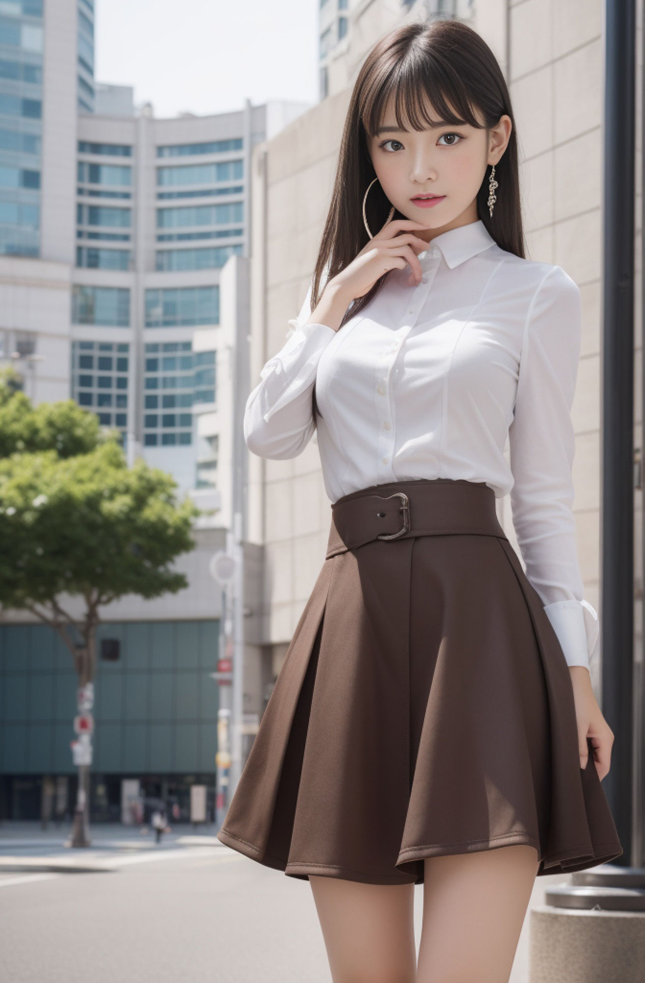 ‐公的機関・オフィス美少女【ヌード写真集】- AI画像