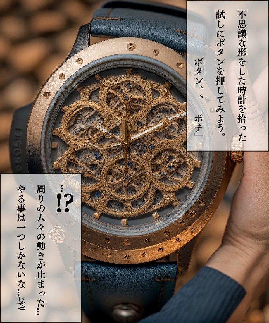 拾った時計で時間停止