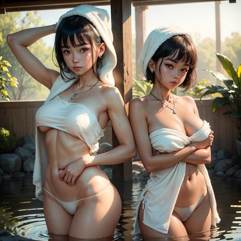 湯上がり美人【AI生成】