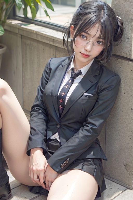 メガネっ子女子校生ドスケベH!!