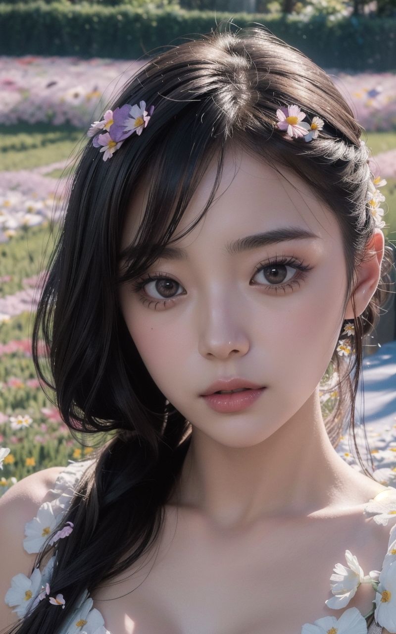 カワイイおねいさん-お花畑で視てみよう-