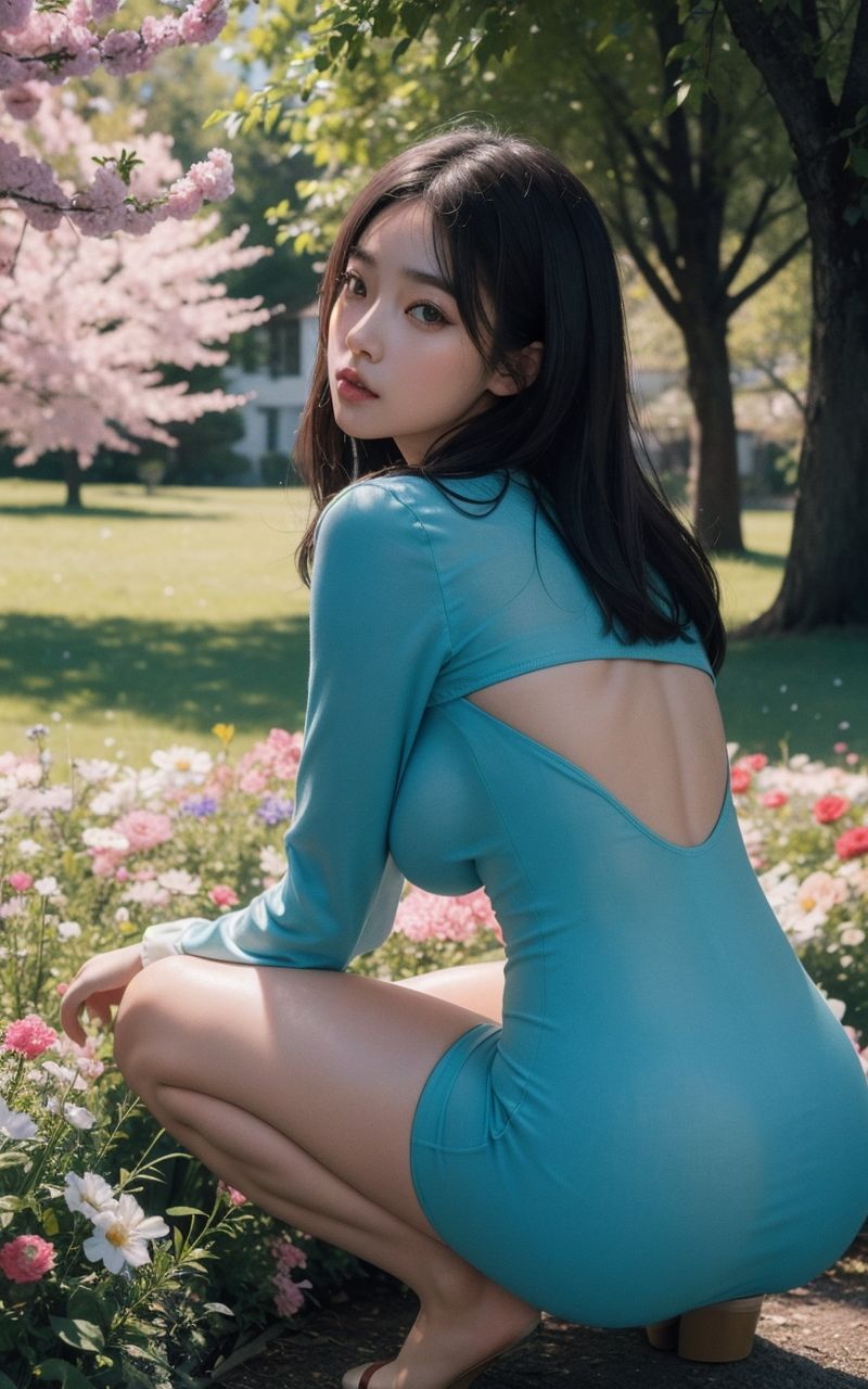 カワイイおねいさん-お花畑で視てみよう-