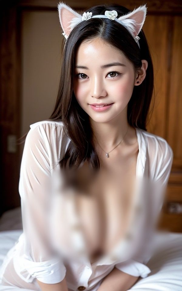 猫耳娘がぬぎました
