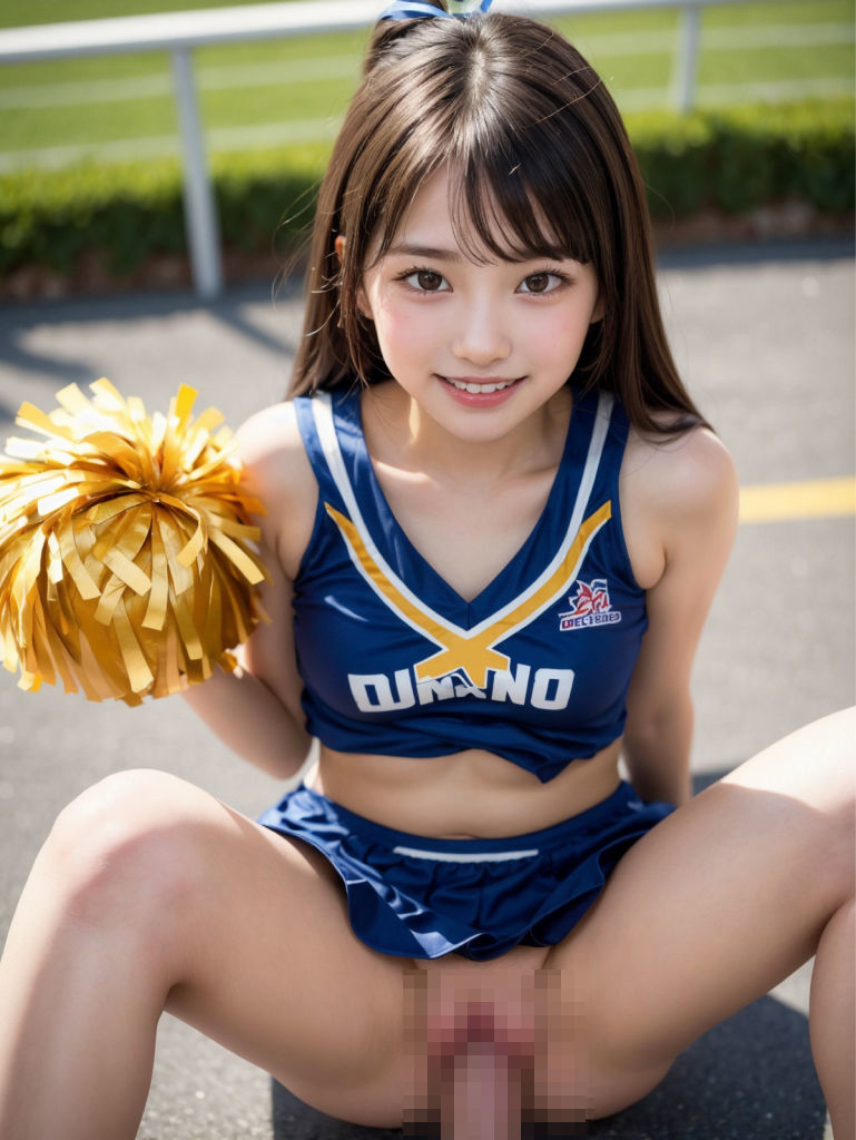 お射精がんばれっ♪ エッチなチアガール！ -おっぱい丸出し応援！フェラ！セックス！-