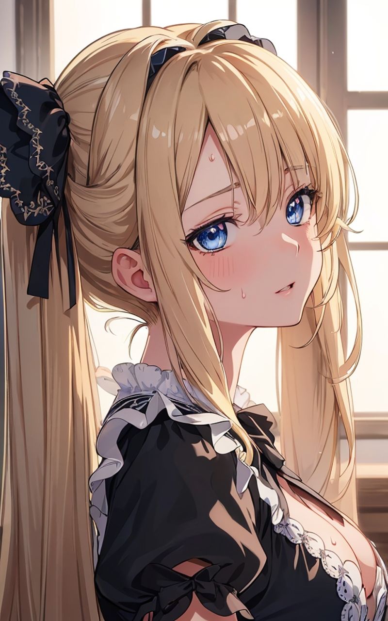 美少女 金髪ツインテゴスロリ