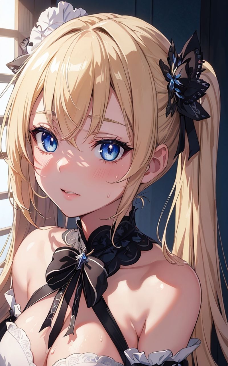 美少女 金髪ツインテゴスロリ