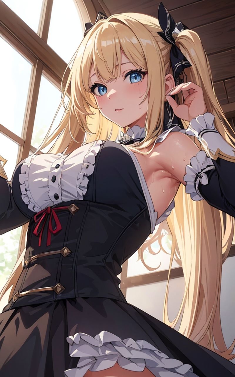 美少女 金髪ツインテゴスロリ