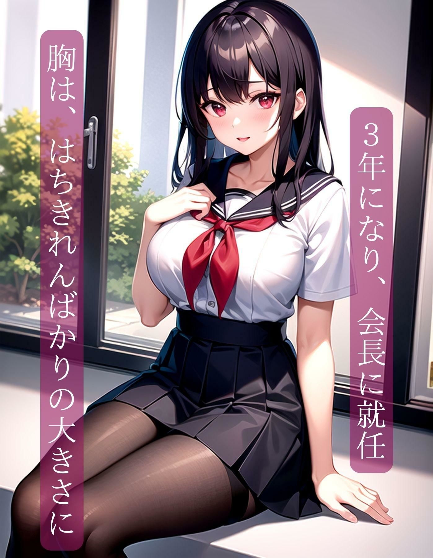 1年から3年になるにつれて大きくなるおっぱいに、男子全員つい投票した結果、生徒会長がめちゃめちゃエロい