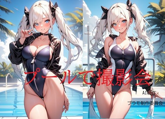 プールで撮影会