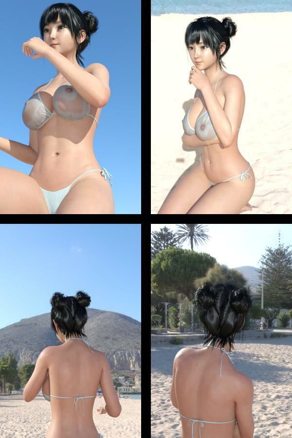 【＋All】『理想の彼女を3DCGで作ります』から生まれたバーチャルアイドル「一ノ瀬廻里（いちのせめぐり）」のグラドル撮影風写真集:Gradol_49