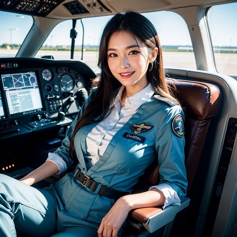 Hな美人パイロット