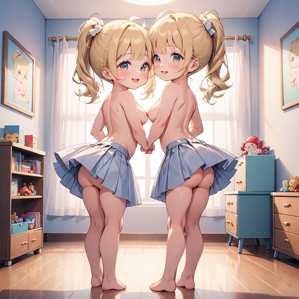 ミニロリ金髪美少女と銀髪美少女の日常