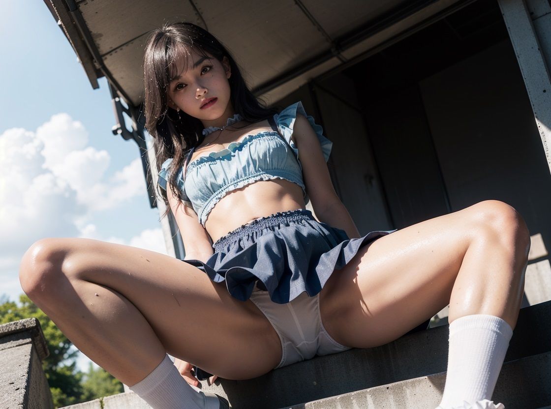 野外で恥じらい・戸惑い・興奮 パンチラ羞恥露出