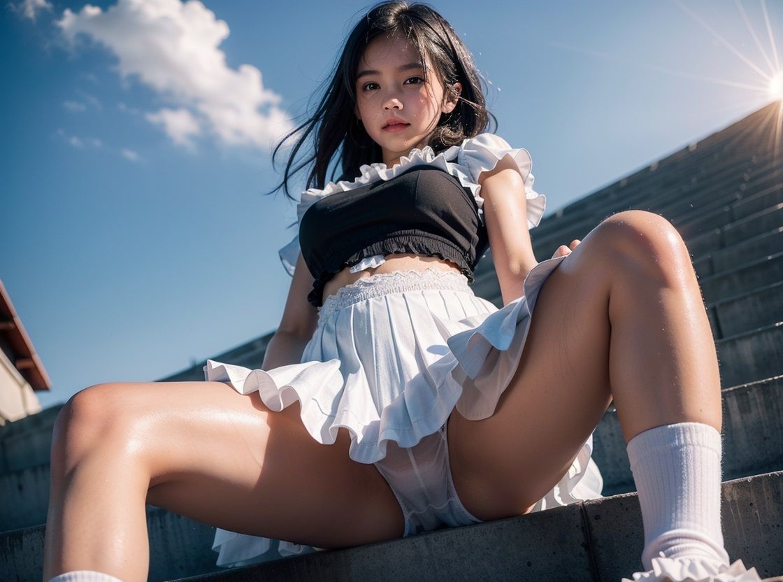 野外で恥じらい・戸惑い・興奮 パンチラ羞恥露出