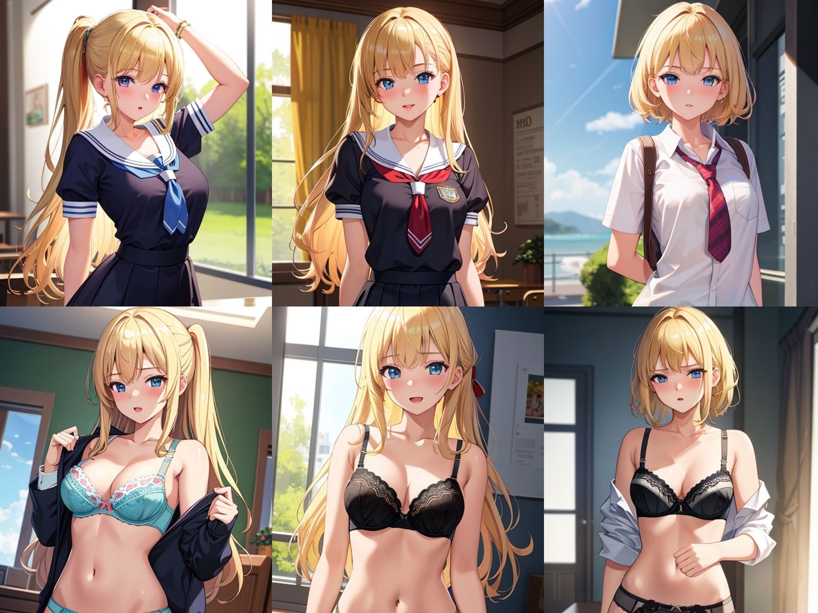 金髪ギャルJKが中出しセックスで孕みボテ腹になるまで