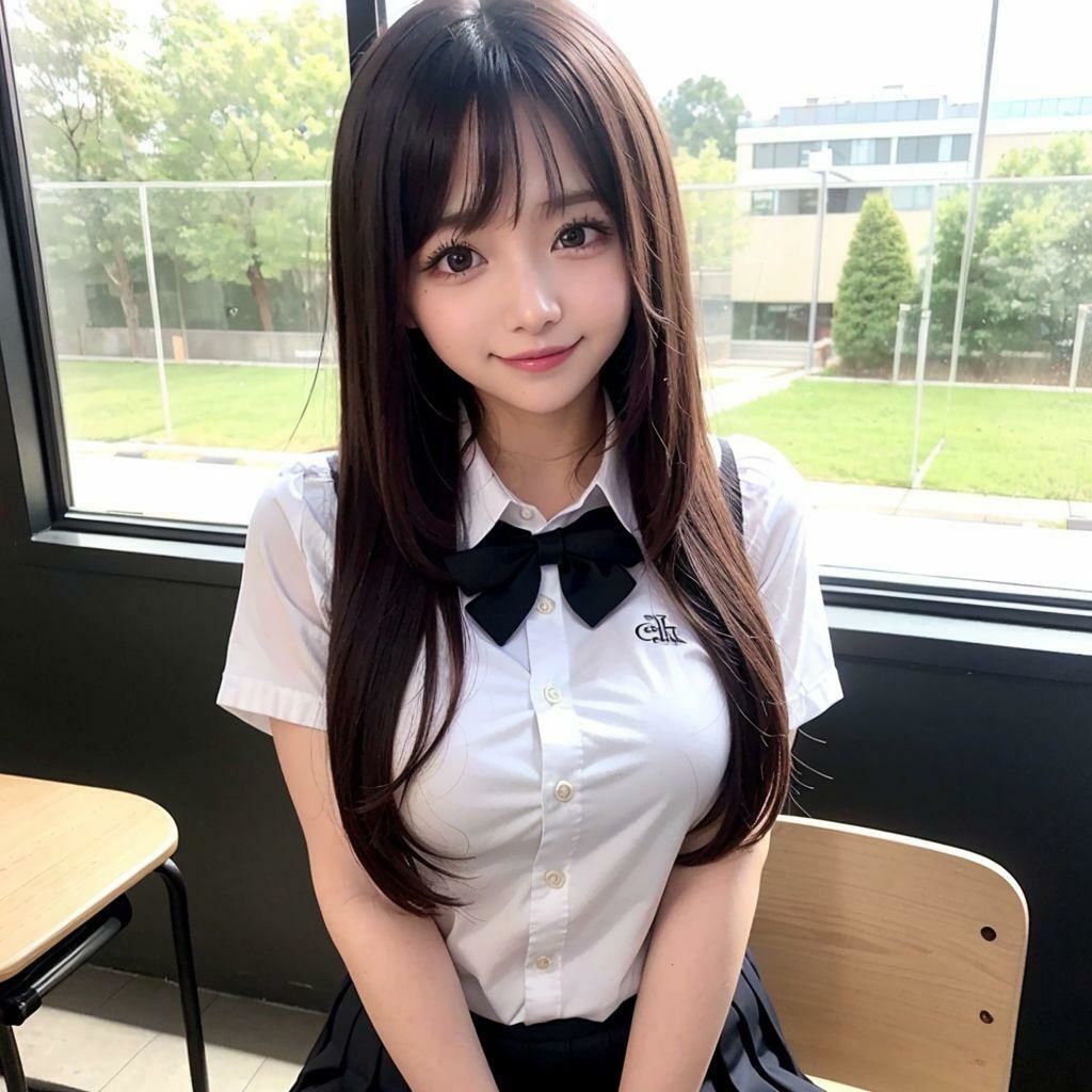 女子校生のパイパン彼女と校内ハメ撮りセックス