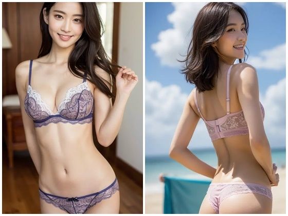 AI写真集グラビア7美人の下着姿300P:官能のシンフォニー下着姿の奇跡
