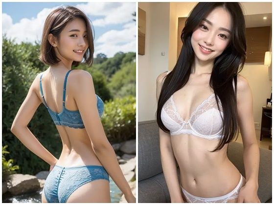 AI写真集グラビア7美人の下着姿300P:官能のシンフォニー下着姿の奇跡