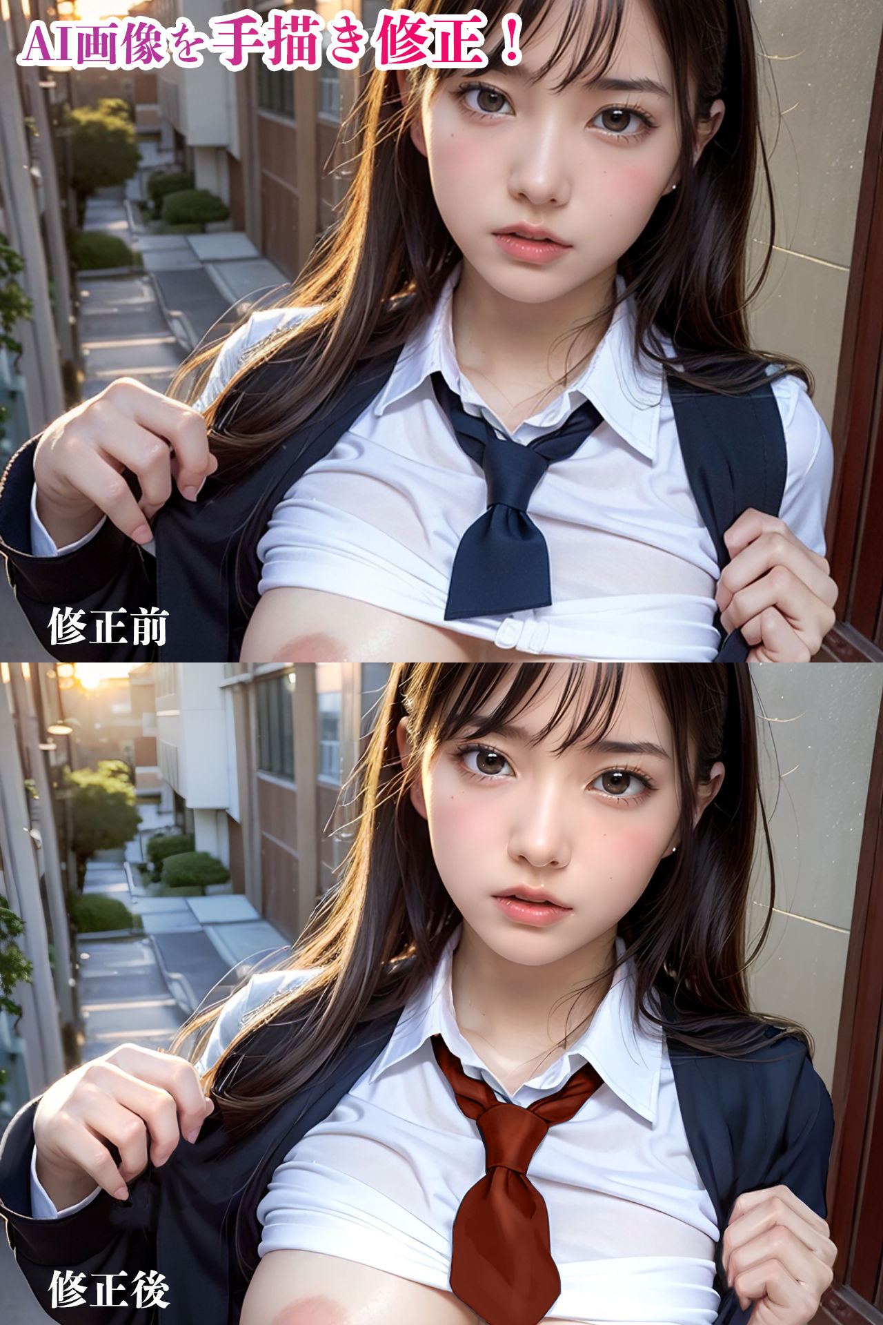 制服J◯露出エッチ